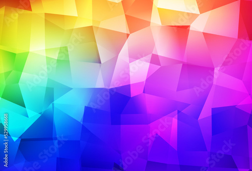 Dark Multicolor vector gradient triangles texture.