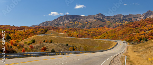 Mt Ogden landscape in Utah, South Tappers loop road.