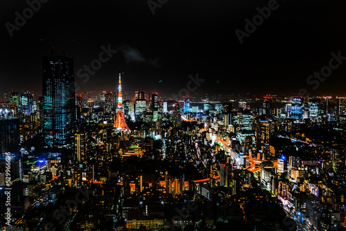 六本木の夜景　Night view of Roppongi, Minato Ward, Tokyo