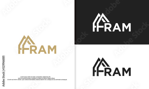 logo illustration vector graphic of real estate company
