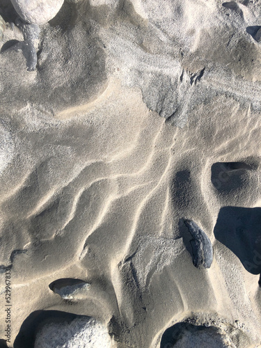 Sand and snones natural texture pattern photo