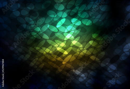 Dark Blue, Green vector template with circles. © smaria2015