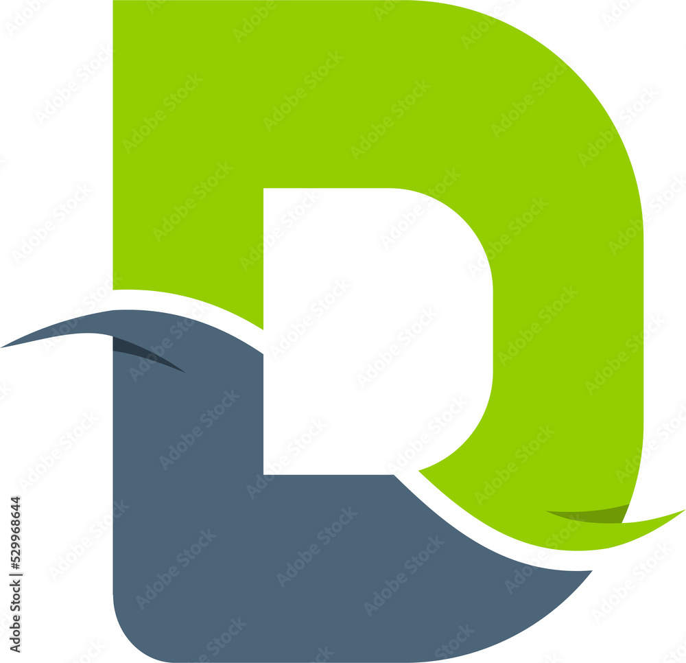 unique initial green D logo vector abstract symbol design isolated on background.for company or business etc. unique initial green D logo vector abstract symbol design isolated on background.for company or business etc.