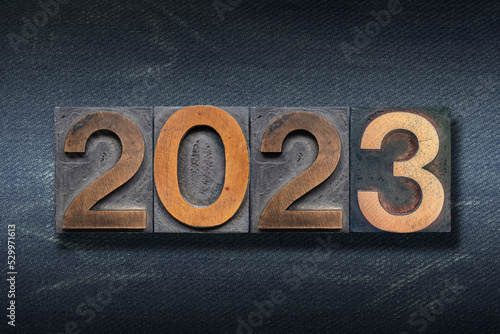 wooden 2023 numbers