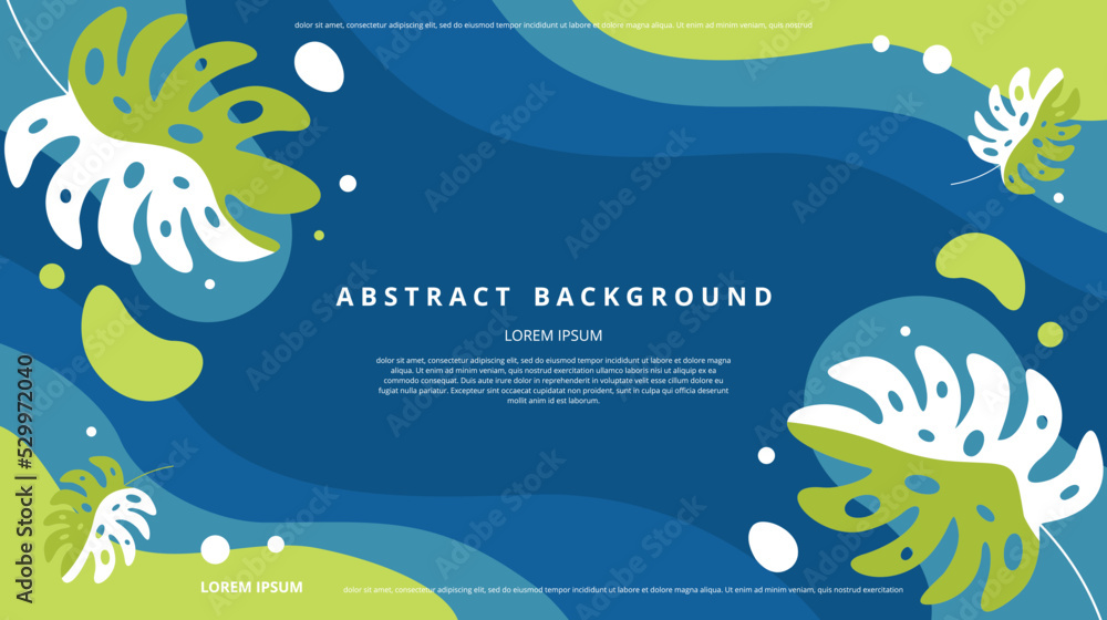 Abstract flat floral shapes background Abstract flat floral shapes background