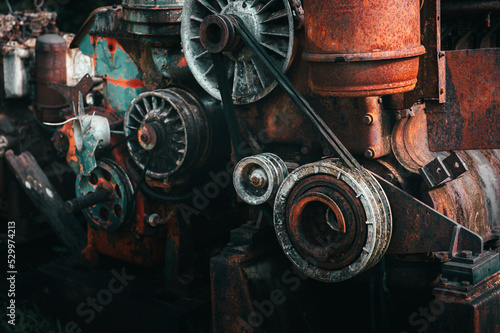 machinery rusty