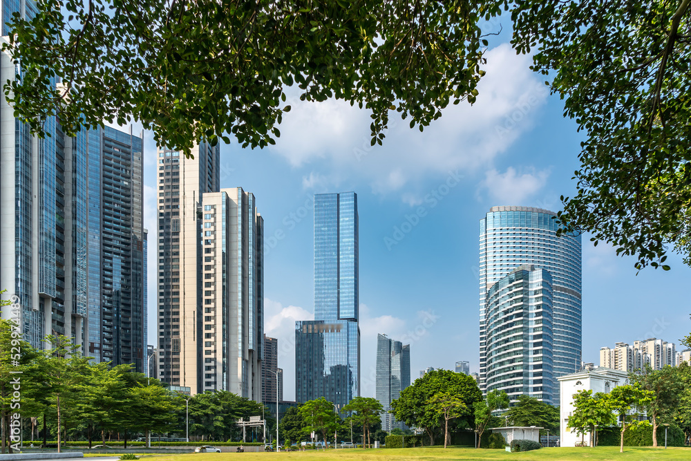 Obraz premium Chinese urban modern architectural landscape