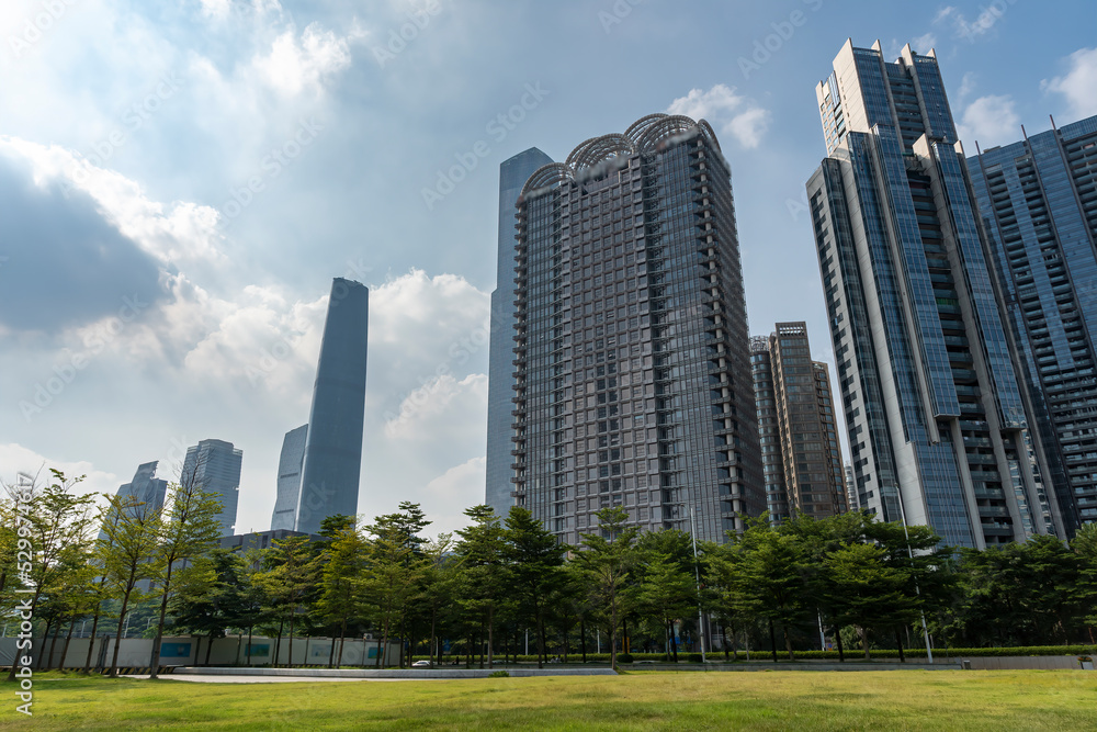 Chinese urban modern architectural landscape