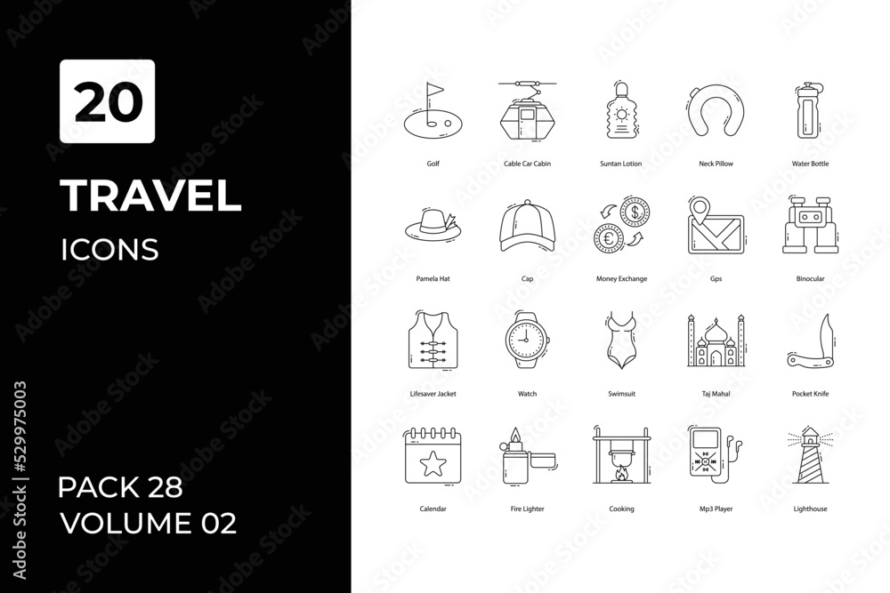 Usa icons collection. Set vector line with elements for mobile concepts and web apps. Collection modern icons.