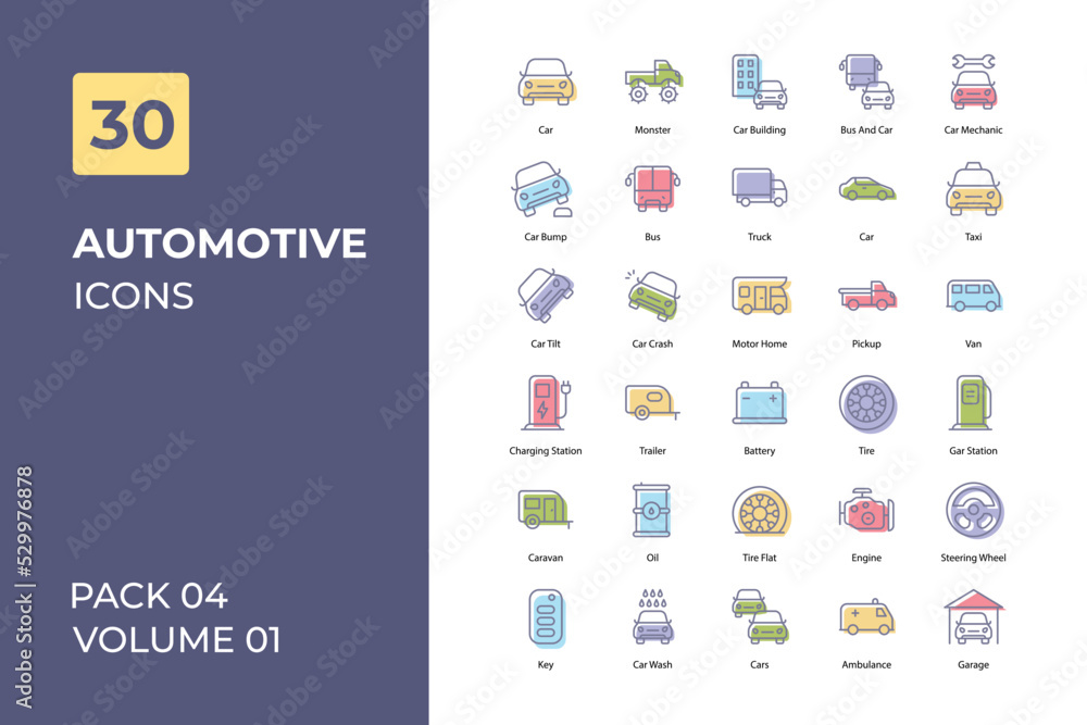Automotive icons collection. Set vector line with elements for mobile concepts and web apps. Collection modern icons. Automotive icons collection. Set vector line with elements for mobile concepts and web apps. Collection modern icons.
