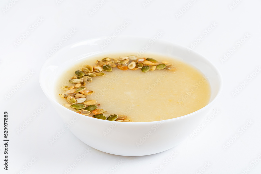 Healthy vegan cauliflower cream soup. diet food Healthy vegan cauliflower cream soup. diet food