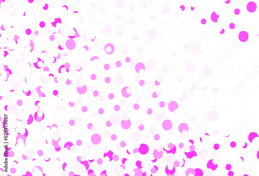 Light Pink vector layout with circle shapes.