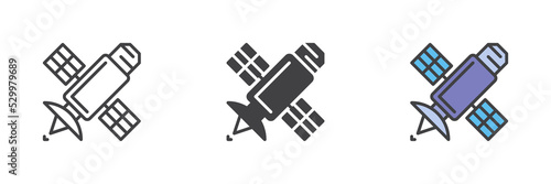 Space satellite icon