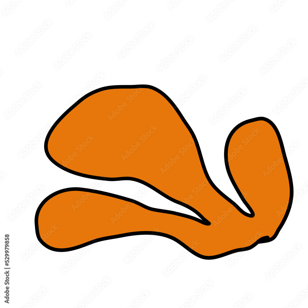 Abstract organic shape hand drawn background Abstract organic shape hand drawn background