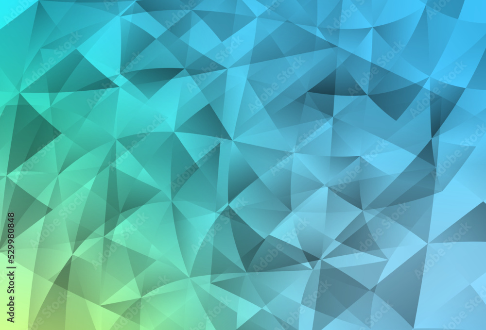 Light Blue, Green vector background with polygonal style. Light Blue, Green vector background with polygonal style.