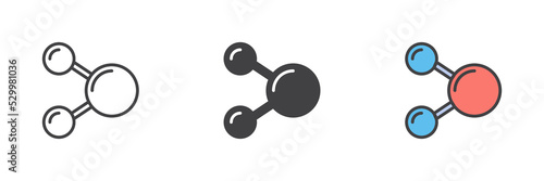 Molecule structure icon