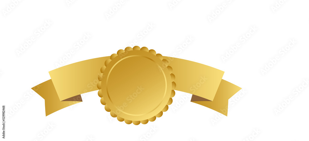 Gold ribbons banners. Set of ribbons. Vector stock illustration. Gold ribbons banners. Set of ribbons. Vector stock illustration.