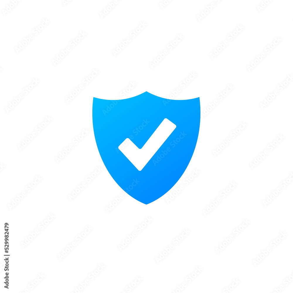 Cyber security vector logo with shield and check mark. Security shield concept. Internet security. Vector stock illustration. Cyber security vector logo with shield and check mark. Security shield concept. Internet security. Vector stock illustration.