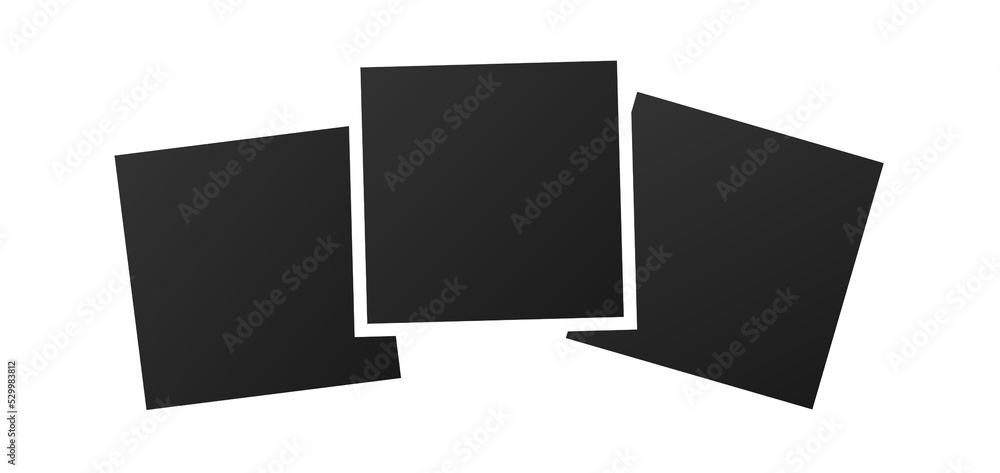 Photo frame mockup design. Realistic photograph with blank space for your image. Vector stock illustration. Photo frame mockup design. Realistic photograph with blank space for your image. Vector stock illustration.