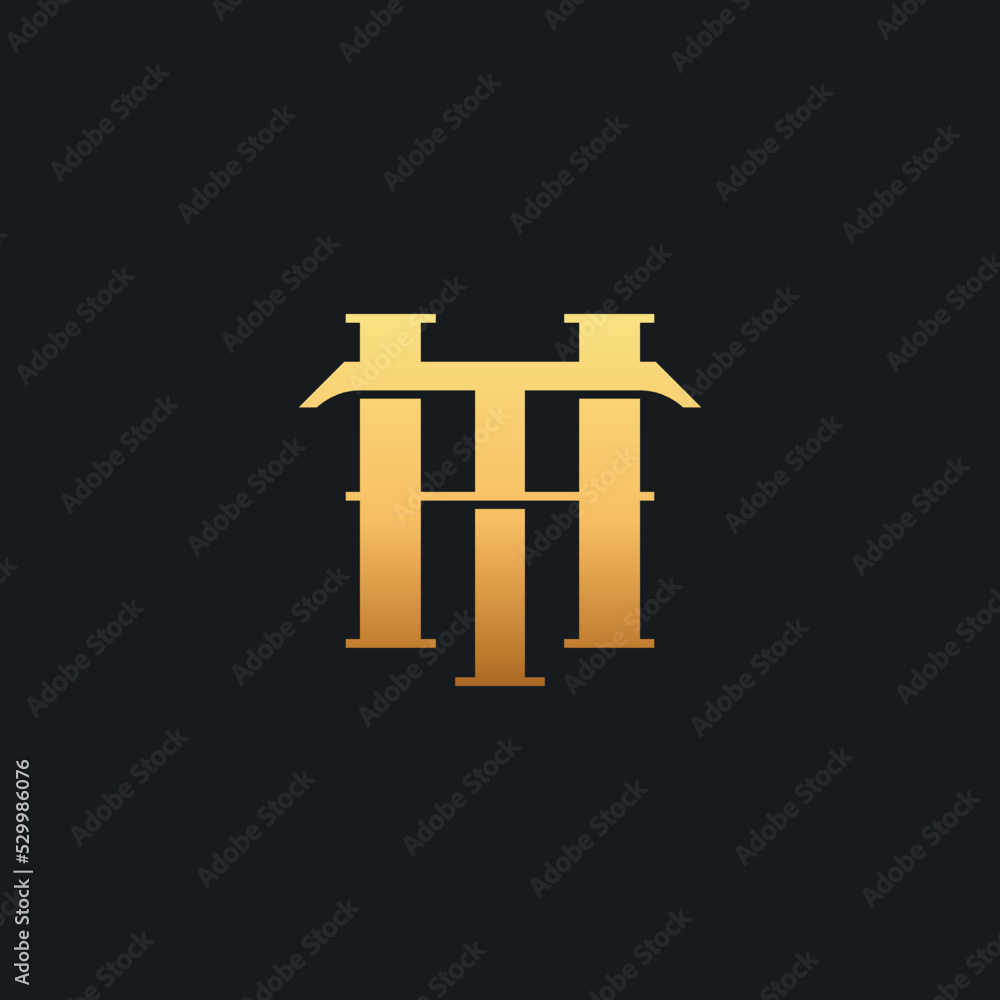 Initial TH HT T H Monogram Logo Template. Initial Based Letter Icon Logo Initial TH HT T H Monogram Logo Template. Initial Based Letter Icon Logo