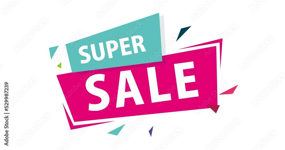 super sale banner symbol animation super sale banner symbol animation