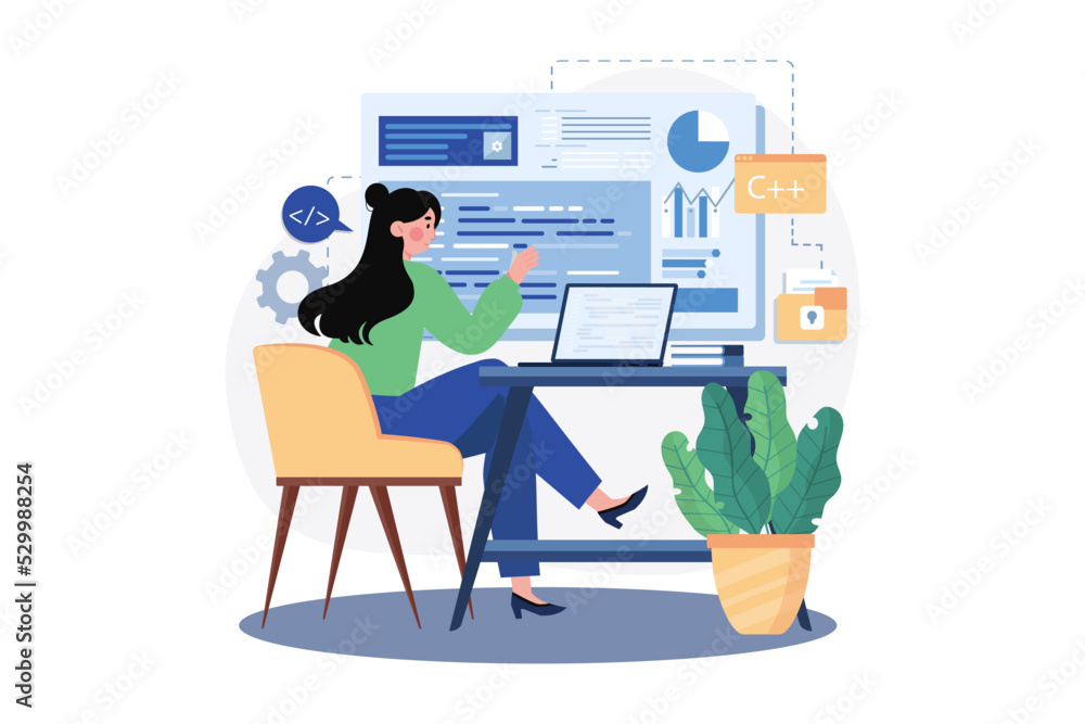 Writing codes and typing data code technology Writing codes and typing data code technology
