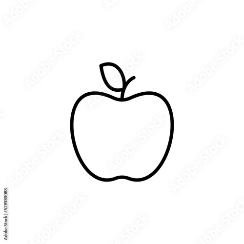 Apple icon for web and mobile app. Apple sign and symbols for web design.