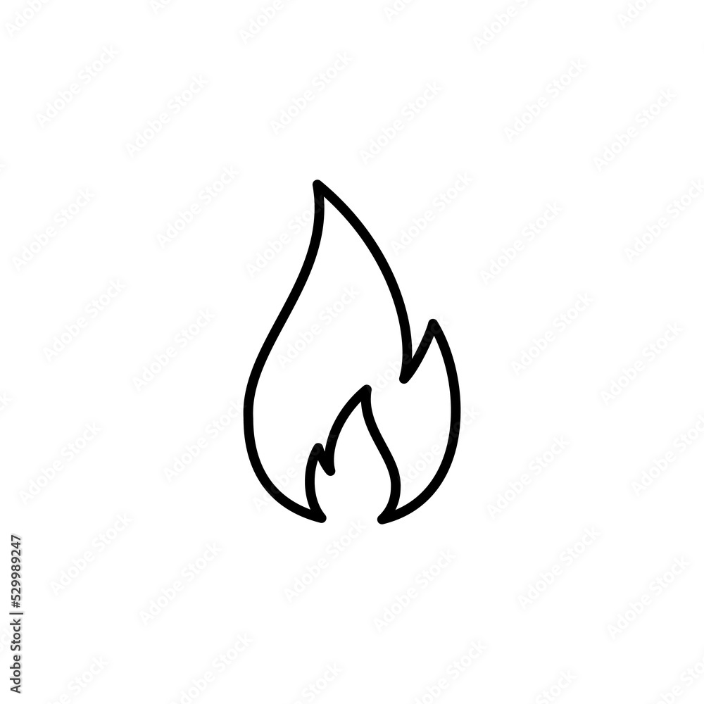 Fire icon vector for web and mobile app. fire sign and symbol Fire icon vector for web and mobile app. fire sign and symbol