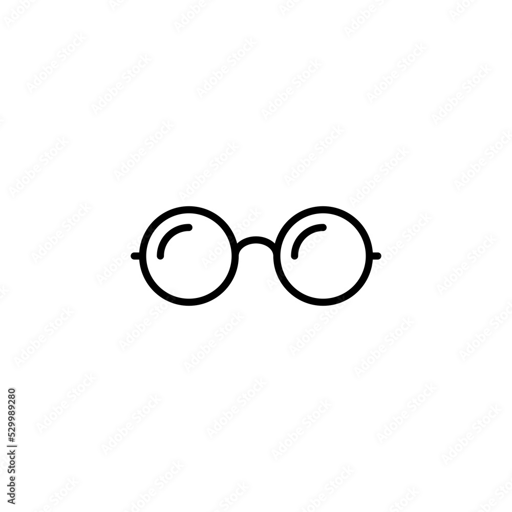 Glasses icon vector for web and mobile app. Glasses sign and symbol Glasses icon vector for web and mobile app. Glasses sign and symbol