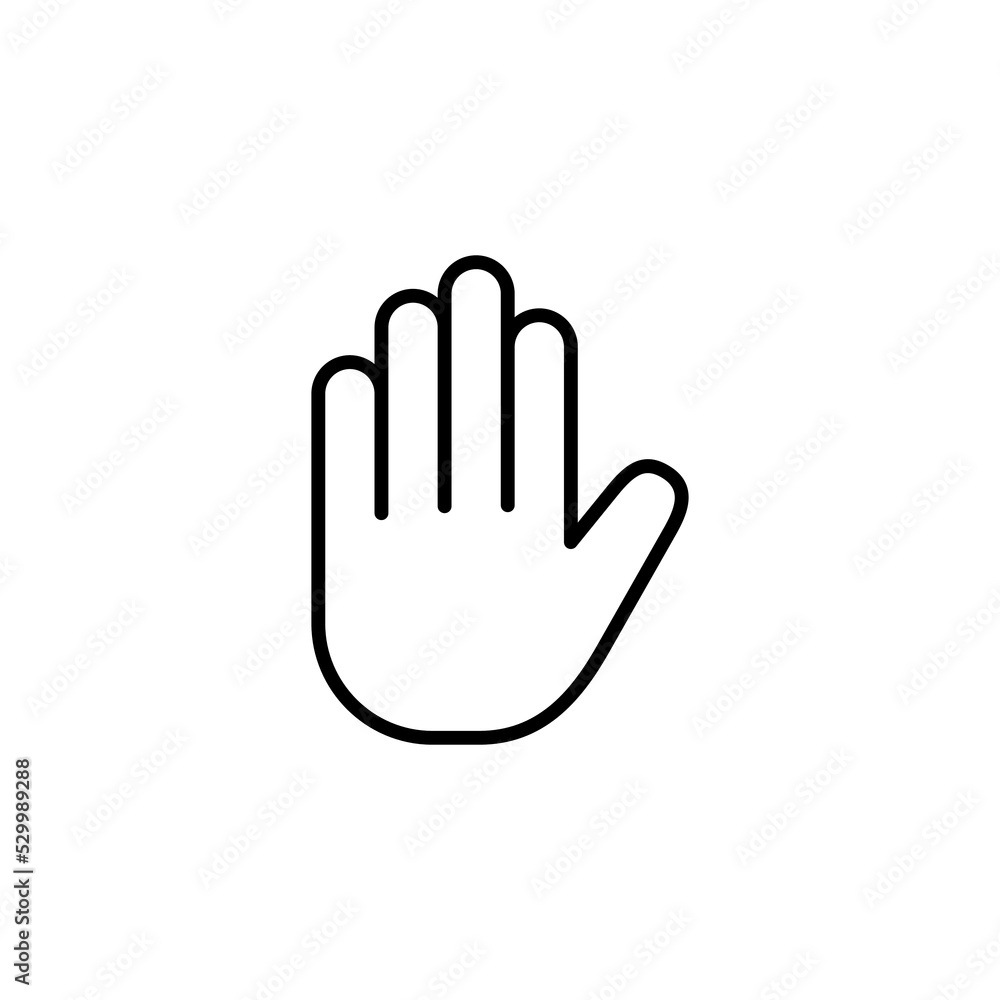 Hand icon vector for web and mobile app. hand sign and symbol. hand gesture Hand icon vector for web and mobile app. hand sign and symbol. hand gesture