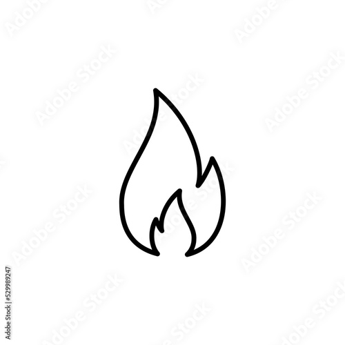 Fire icon vector for web and mobile app. fire sign and symbol