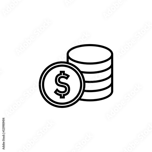 Money icon for web and mobile app. Money sign and symbol