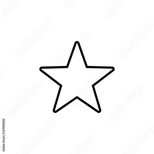 Star Icon for web and mobile app. rating sign and symbol. favourite star icon
