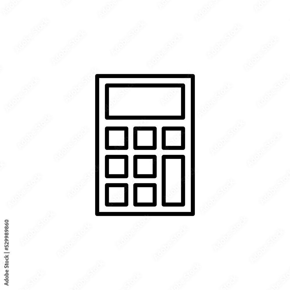 Calculator icon vector for web and mobile app. Accounting calculator sign and symbol. Calculator icon vector for web and mobile app. Accounting calculator sign and symbol.