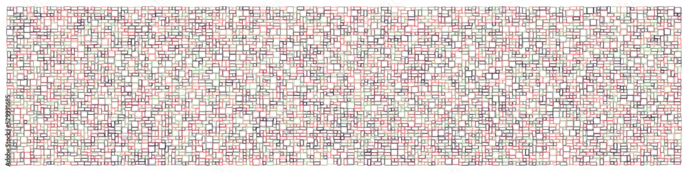 Fototapeta premium Offset Quads generative art background art illustration