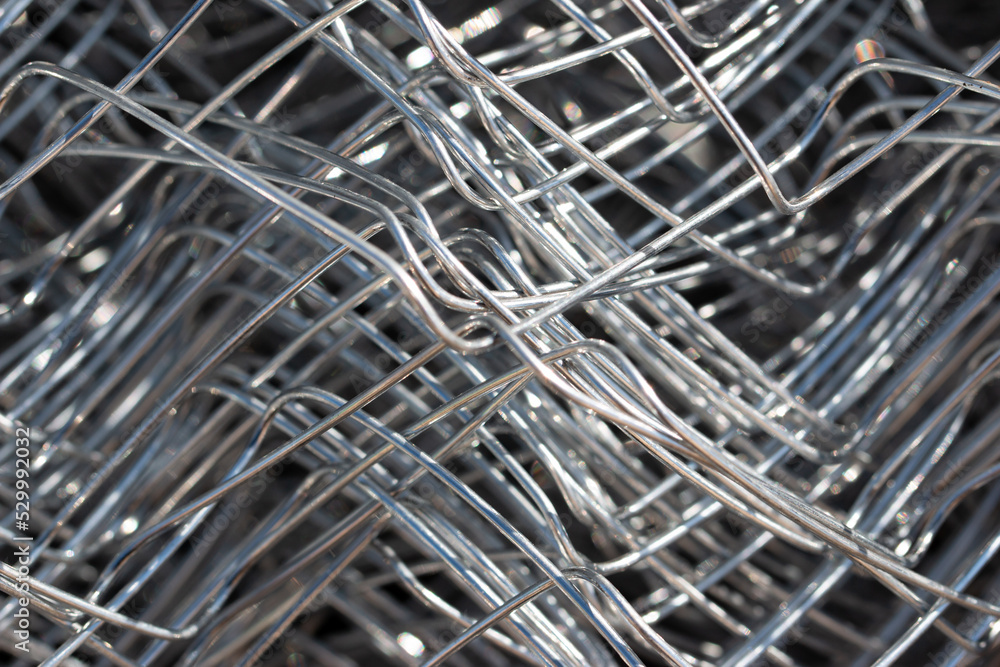 metal tangled wire as background metal tangled wire as background