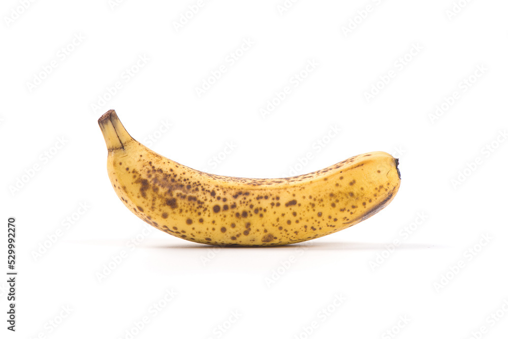 over-ripe rotten banana isolated on white background over-ripe rotten banana isolated on white background
