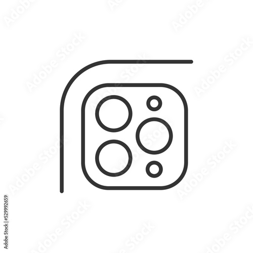 Camera lens icon. Gadget symbol modern, simple, vector, icon for website design, mobile app, ui. Vector Illustration