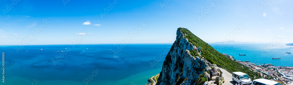 Gibraltar - panorama - obrazy, fototapety, plakaty 