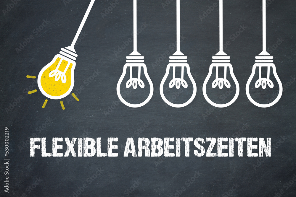 Fototapeta premium Flexible Arbeitszeiten 