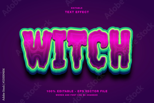 Witch Editable Text Effect