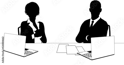 News Anchor Silhouette TV R...