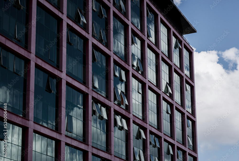 Glass office buildings Glass office buildings