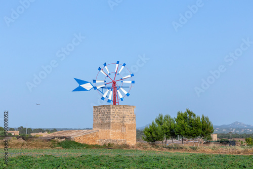 old windmills at the island of Mallorca to operate as water pumps, some are still in use