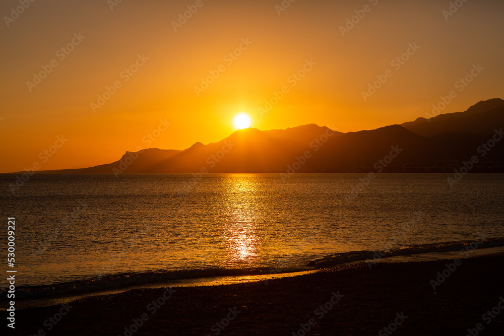 Beautiful landscape photo from the island of Crete, Greece. Summer nature from Crete. 
Chill tourism from the Mediterranean Sea
