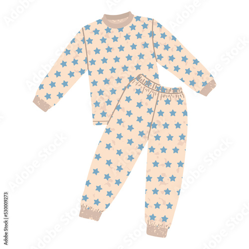 Vector Colorful Illustration of Pajama isolated on white background