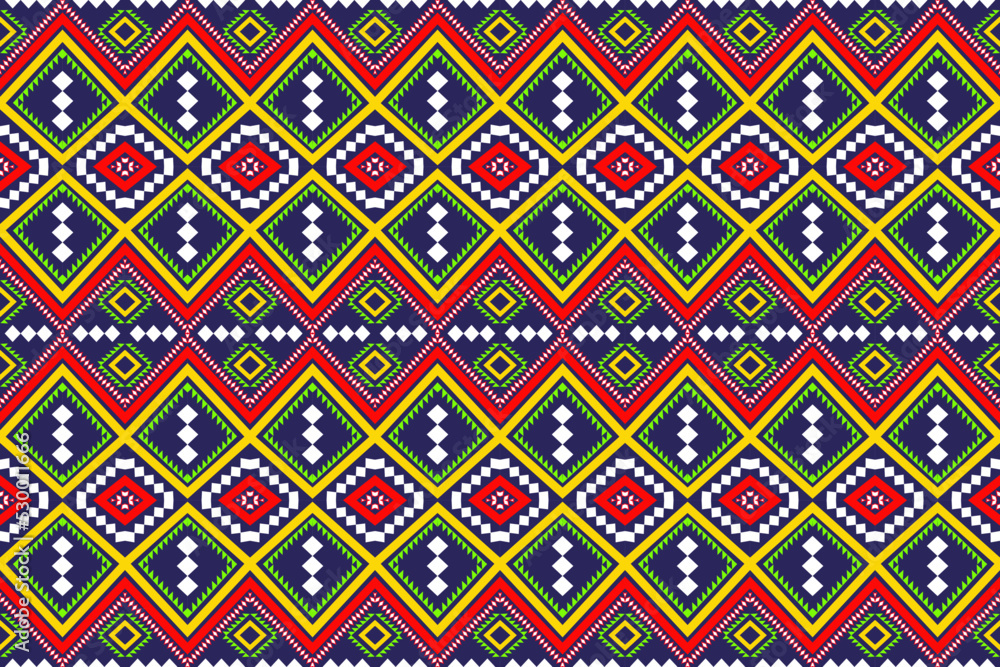 Seamless pattern in tribal, folk embroidery, and Mexican style. Aztec geometric art ornament print.Design for carpet, wallpaper, clothing, wrapping, fabric, cover, textile ,american, ethnic, ornament