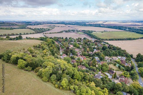 Amazing view of Goring and Streatley, village town near Reading, England © gormakuma