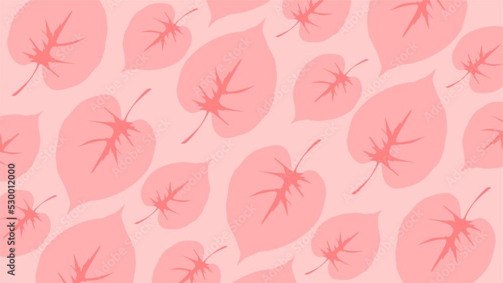 pink drop leaf pattern background 