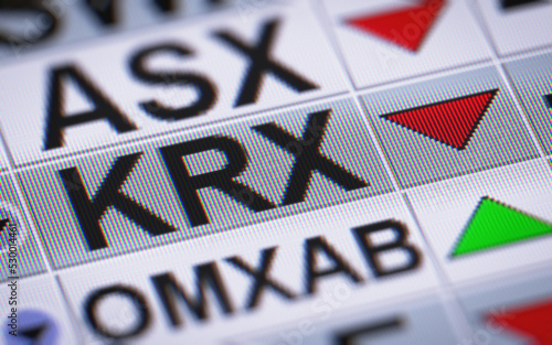 Korea Exchange (KRX) is the sole securities exchange operator in South Korea. photo